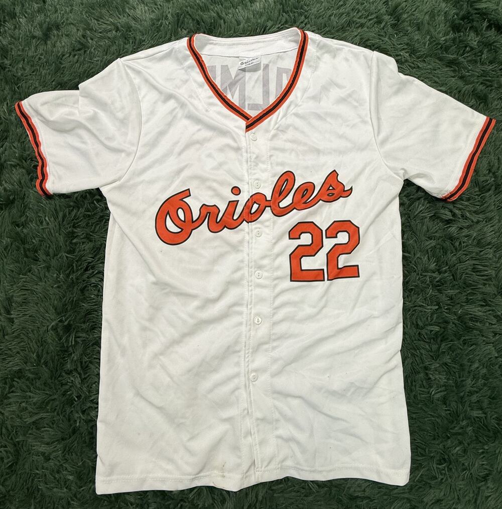 Baltimore Orioles Jim Palmer #22 White Baseball Jersey Fan Apparel Size M MLB